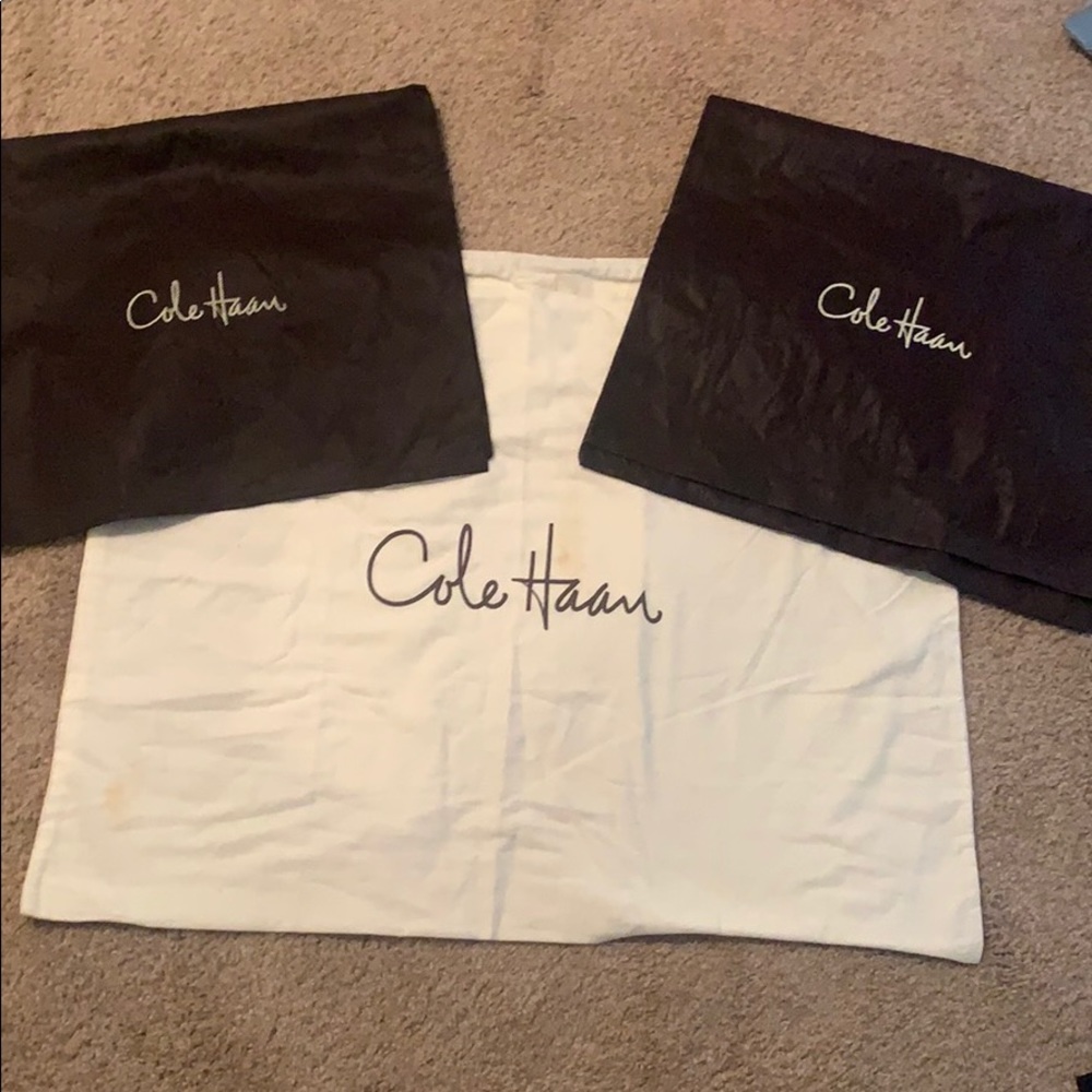 Cole Haan drawstring Lg dust bag- 2 fold over bags